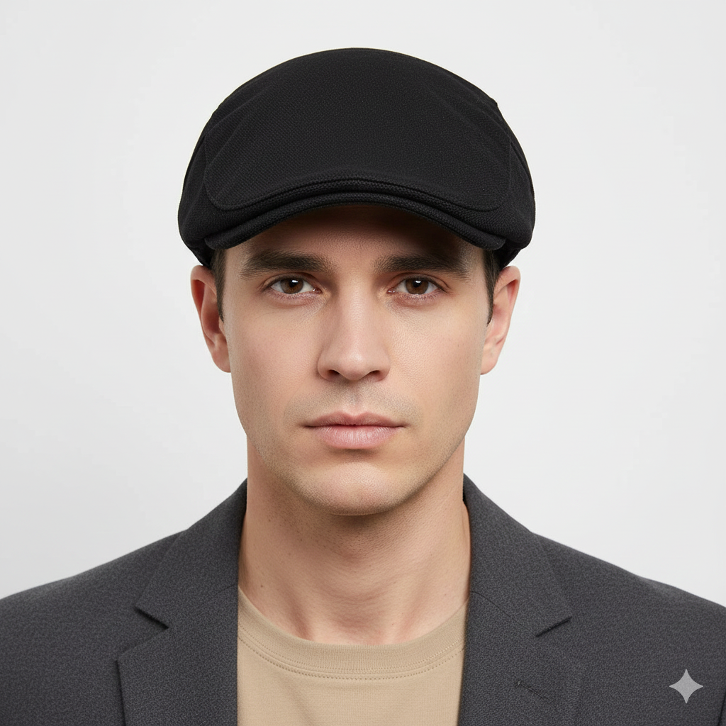 Béret Noir Ajustable