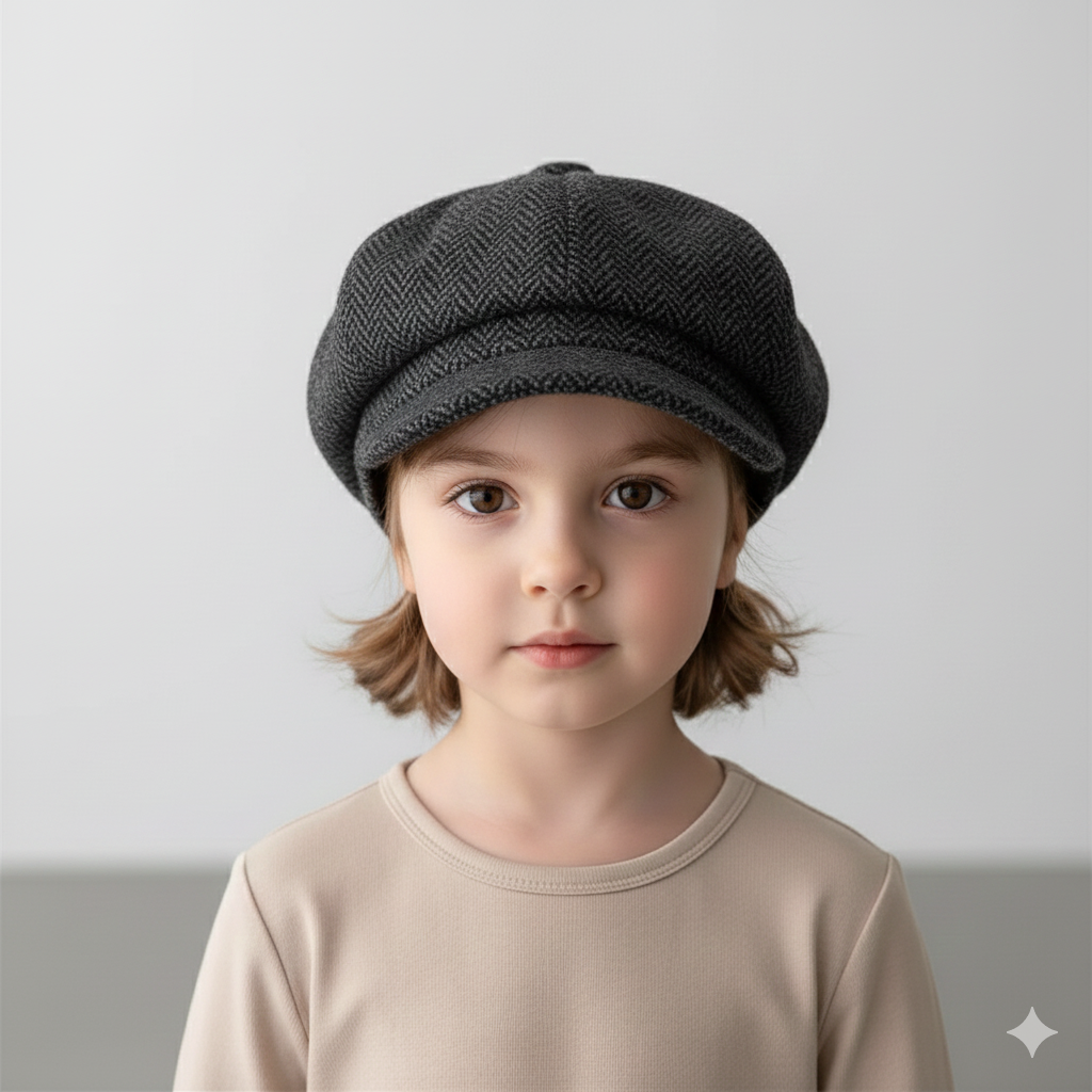 Béret Enfant Gris Anthracite
