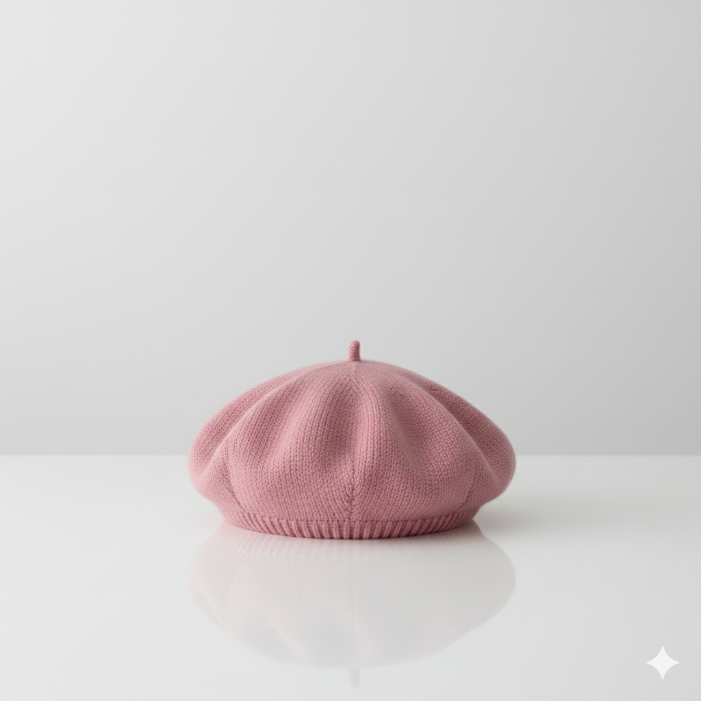 Béret Enfant Lilas en Maille