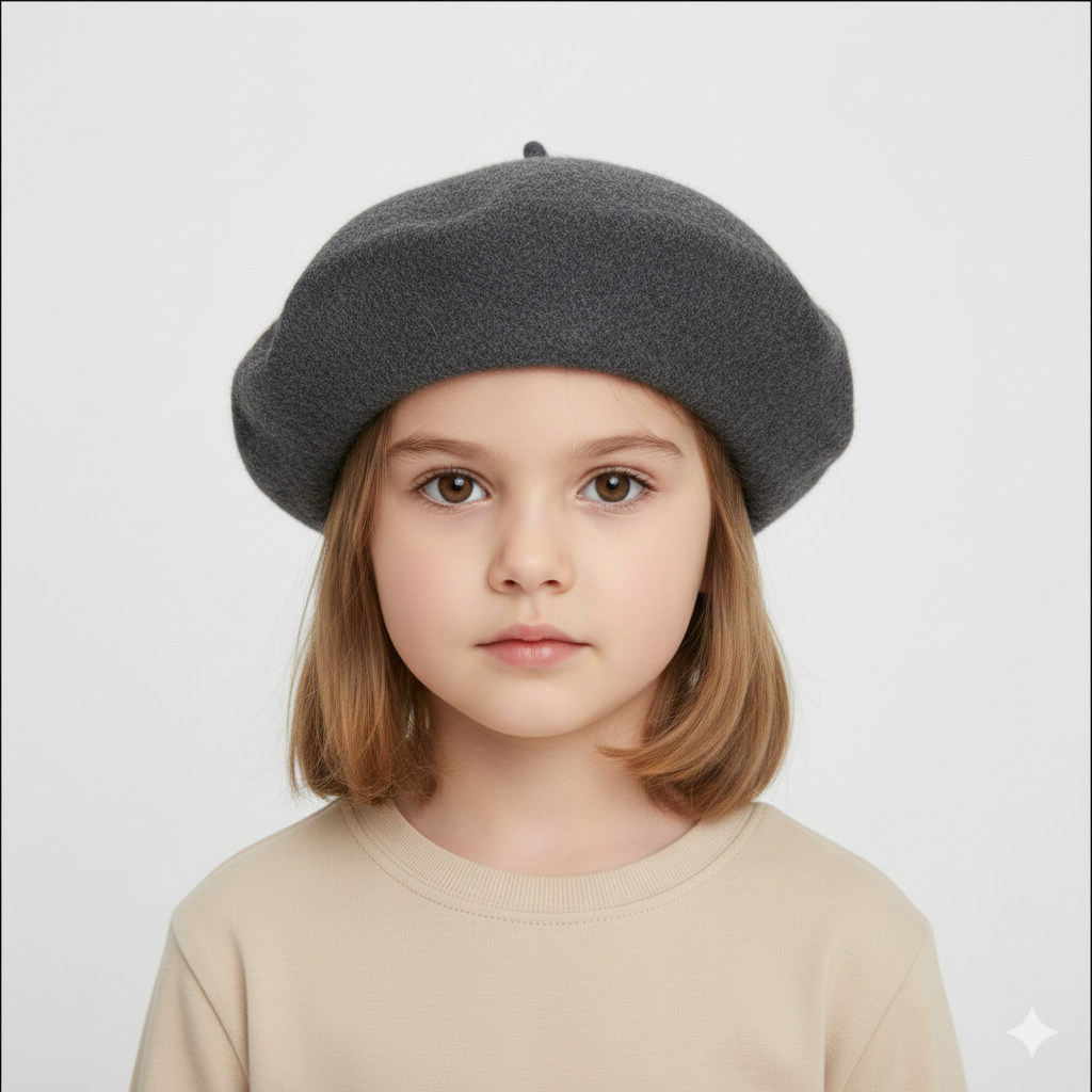 Béret Enfant Gris