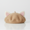 Béret Enfant Beige à Oreilles de Chat