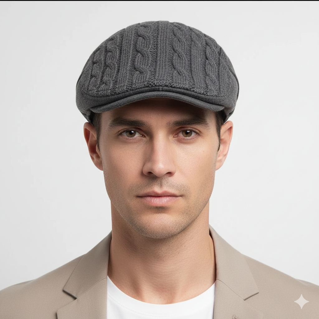 Béret Tricoté Gris