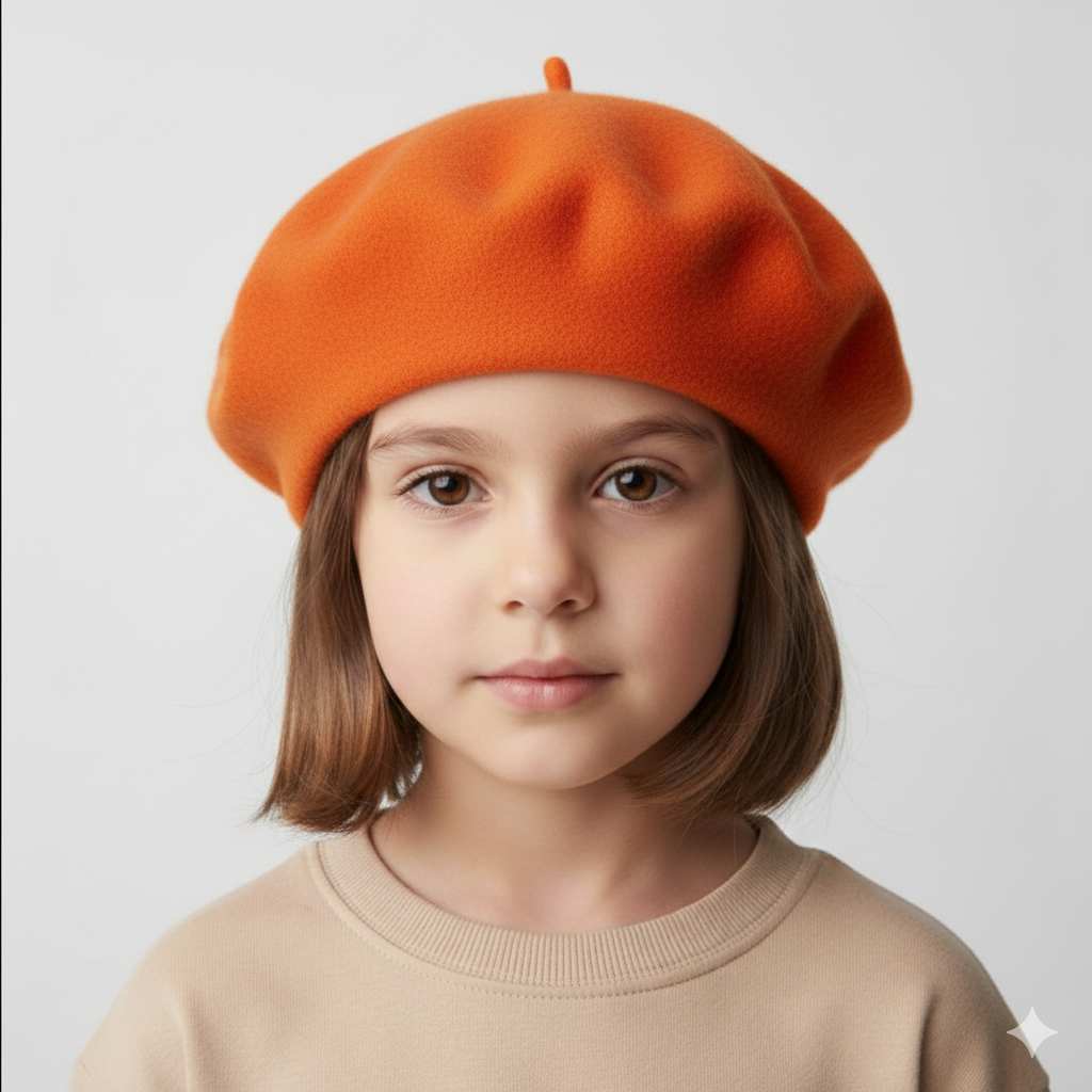 Béret Enfant Orange