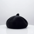 Béret Noir en Fourrure