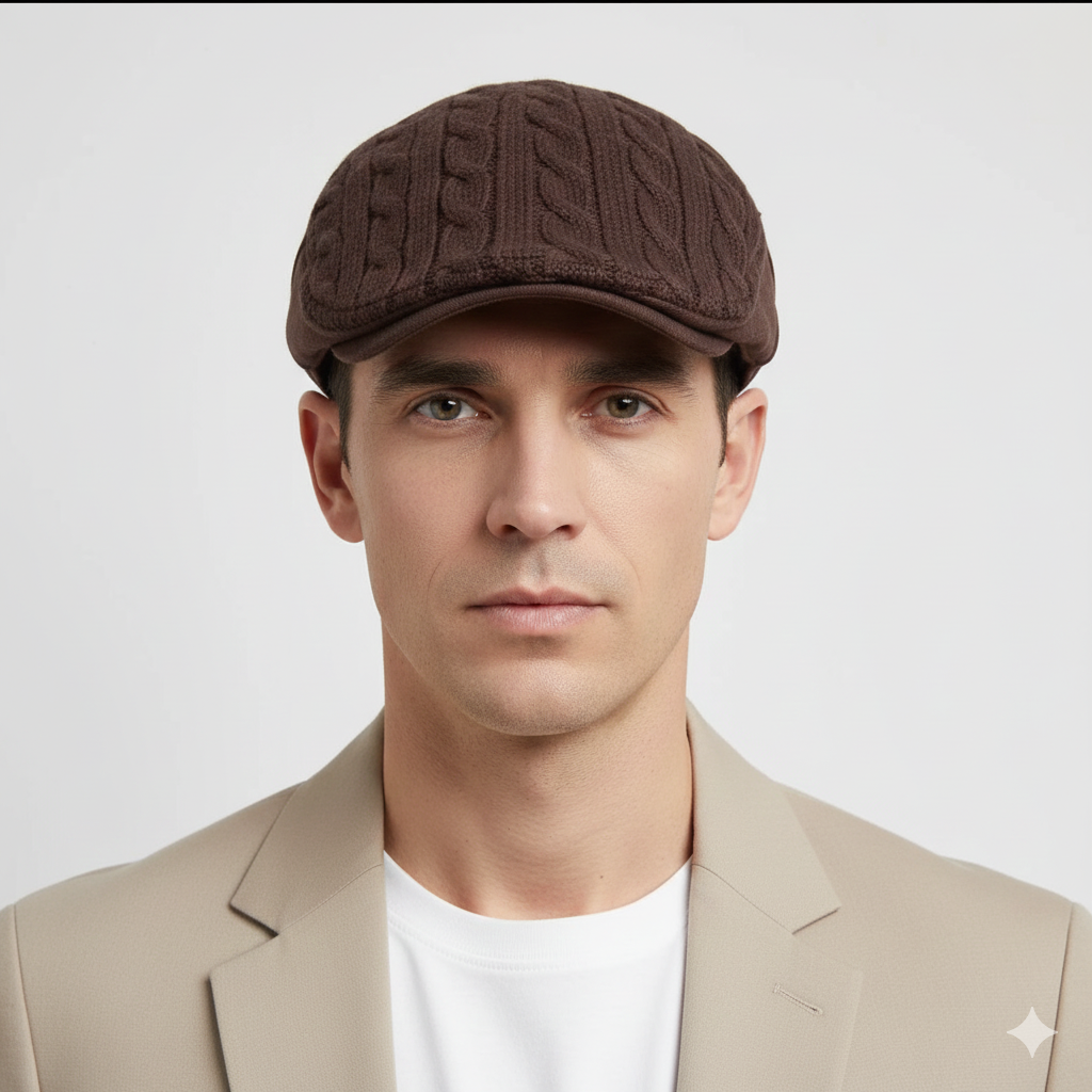 Béret Tricoté Marron