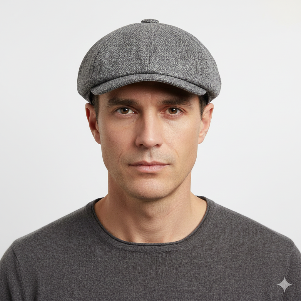 Béret Gavroche Homme Gris Foncé