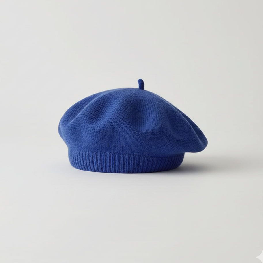 Béret Bébé Bleu en Maille
