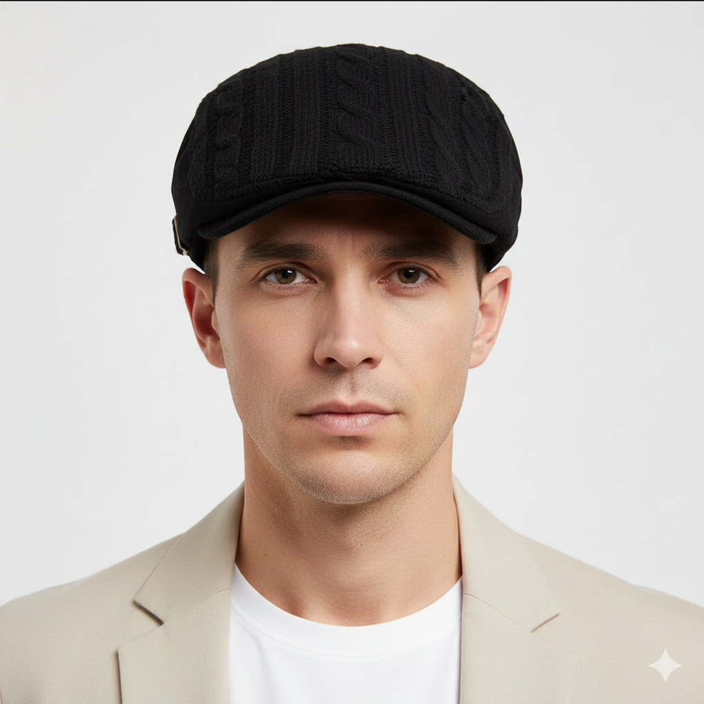 Béret Tricoté Noir