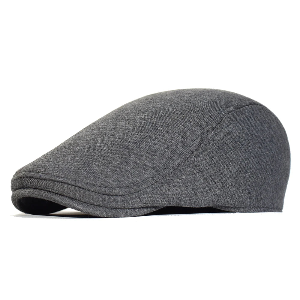Béret Casquette Gris en Coton