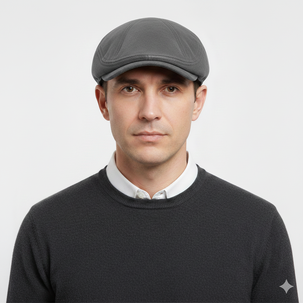 Béret Anglais Gris en Velours