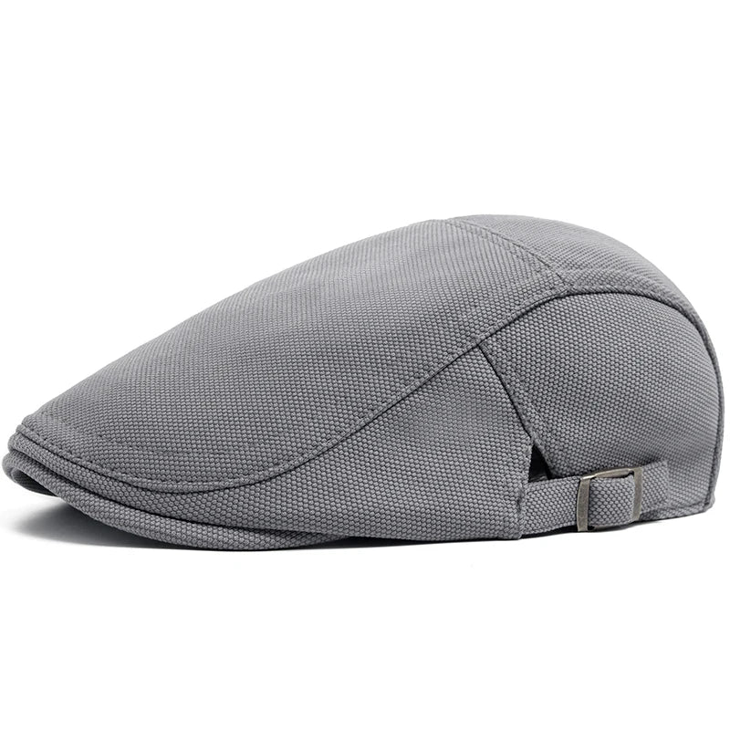 Béret Anglais Gris Clair Ajustable