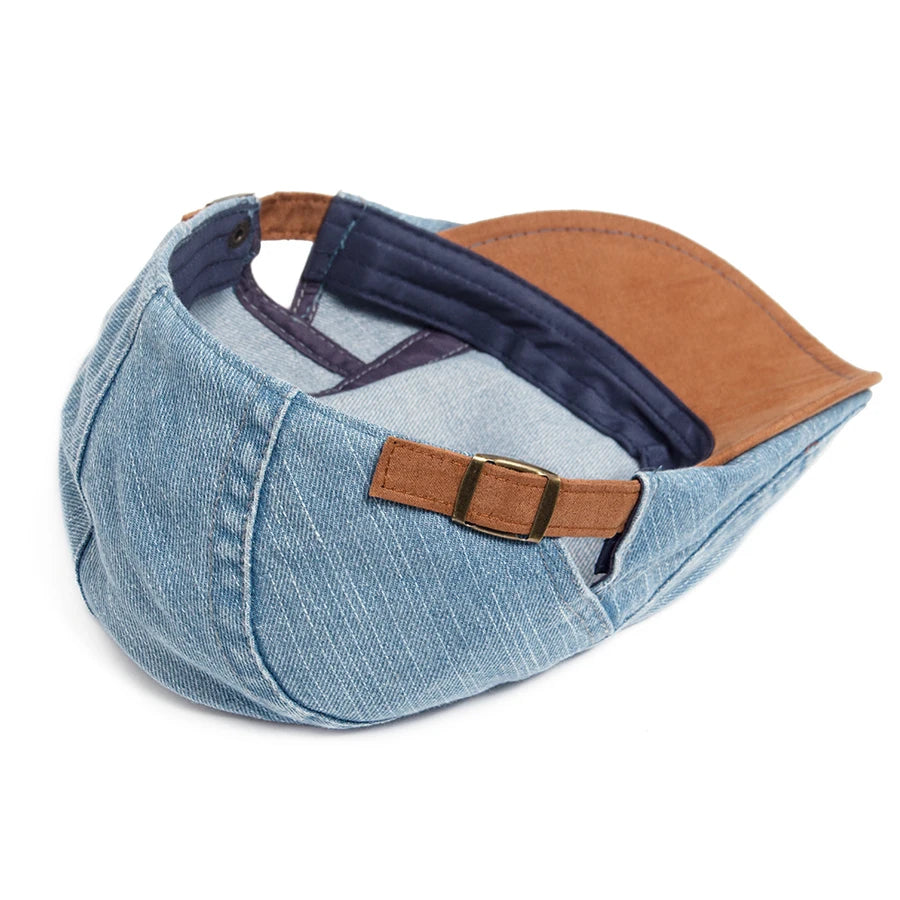 Béret Anglais Bleu Clair Denim