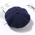 Béret Femme Bleu Marine en Laine