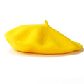 Béret Jaune Femme en Laine
