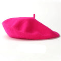 Béret Rose Fuchsia Femme en Laine