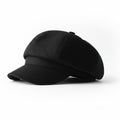 Béret Casquette Noir Femme en Coton